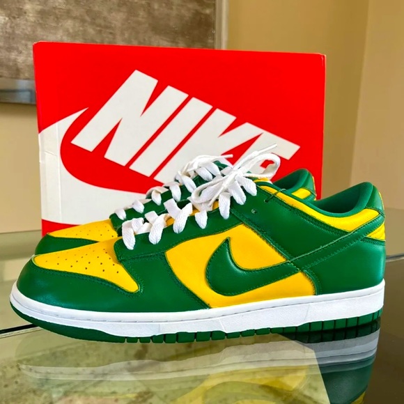 🇧🇷💛💚 Nike Dunk Low Brazil SZ 8M / 9.5W 💚💛🇧🇷